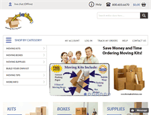 Tablet Screenshot of movingboxdelivery.com